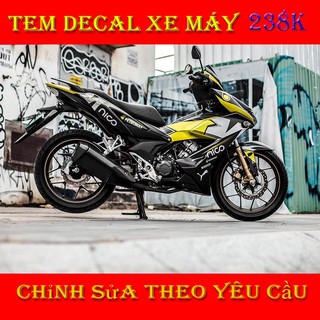 Tem Trùm Winner X Vàng Đen Petronas
