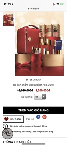 Tách set dưỡng da, trang điểm Estee Lauder