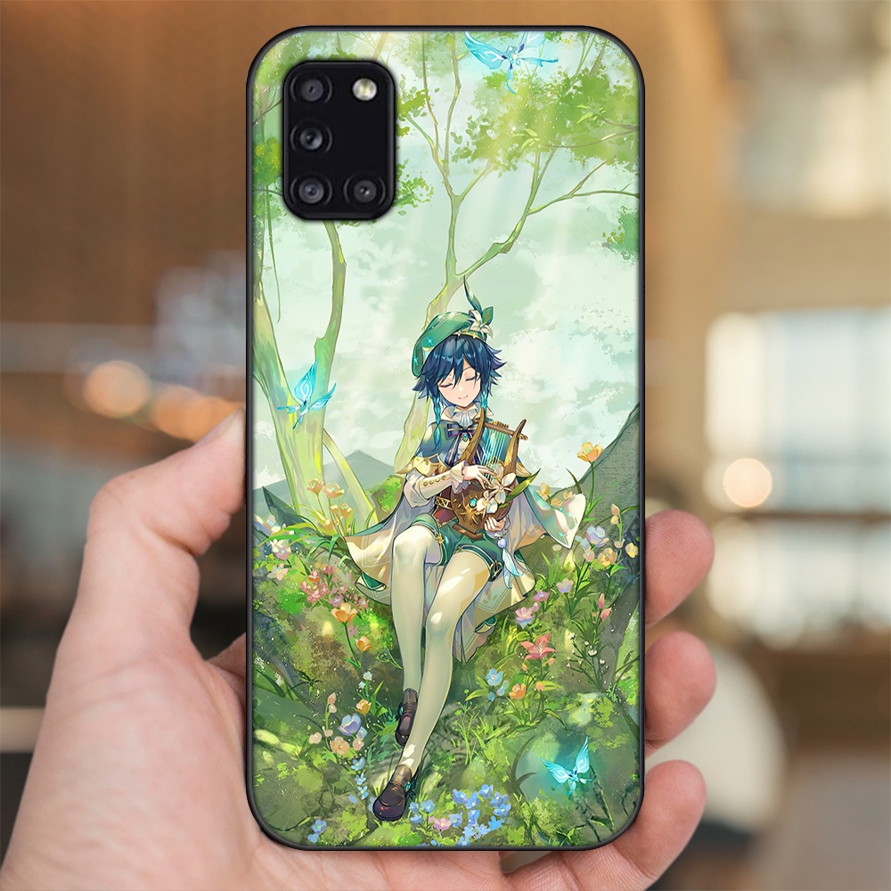 Ốp lưng Samsung A31 viền đen in hình Venti Genshin Impact