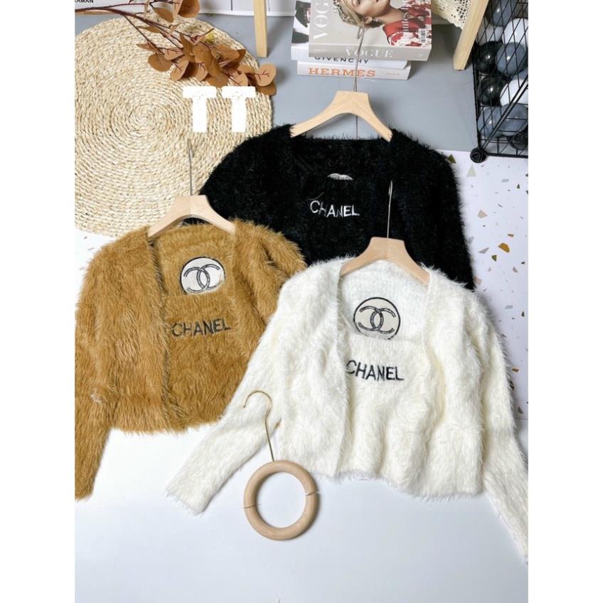 Áo len lông thỏ nữ, áo len cardigan nữ croptop mềm mướt mặc mặc là mê hàng cao cấp thu đông mặc không lạnh | BigBuy360 - bigbuy360.vn