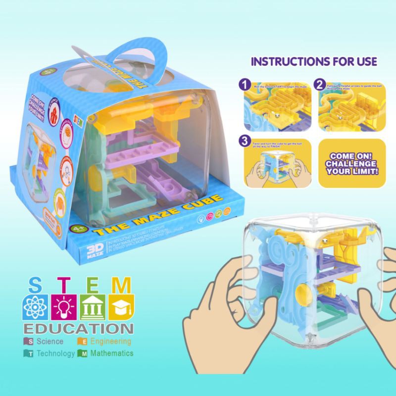 1 đồ chơi trẻ em Mê Cung 3d Mini Cho Bé