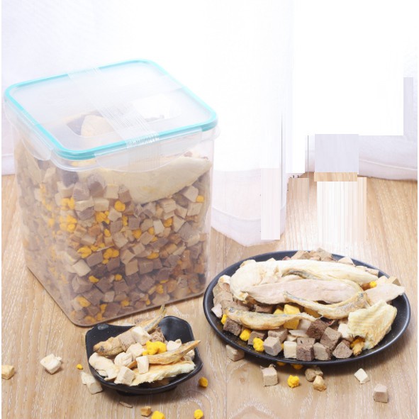 Thịt sấy khô, Topping Tổng Hợp cho chó mèo PETSNACK, Hỗ trợ chế độ ăn uống tăng cân cho boss hũ 500G