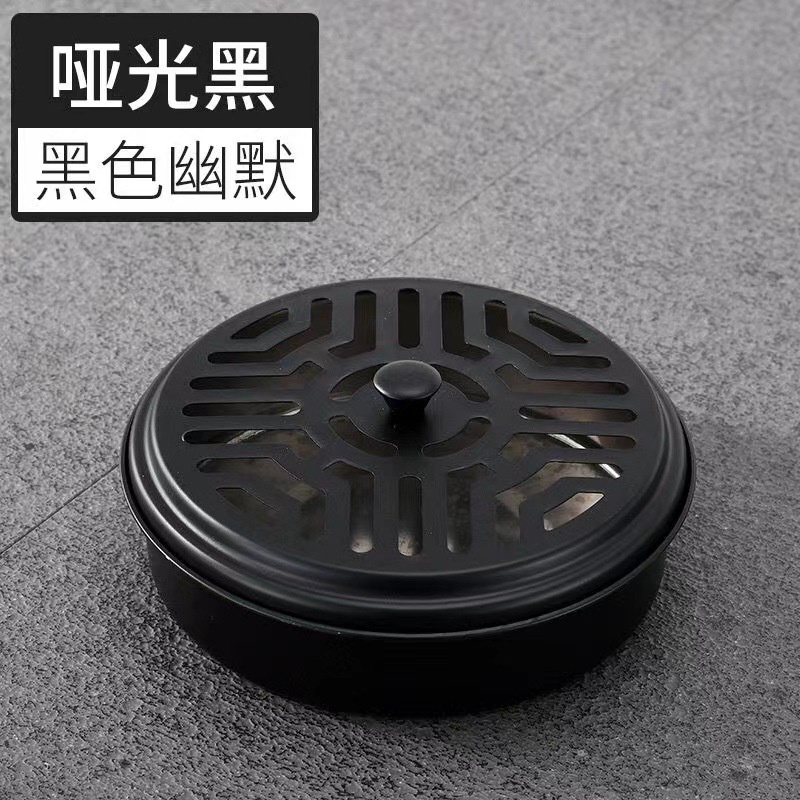 Hộp Đựng Nhang Trầm Hình Tròn Bằng Sắt Rèn Chống Gió Chống Gió Chống Lửa Cho Hộ Gia Đình Ngoài Trời Cr