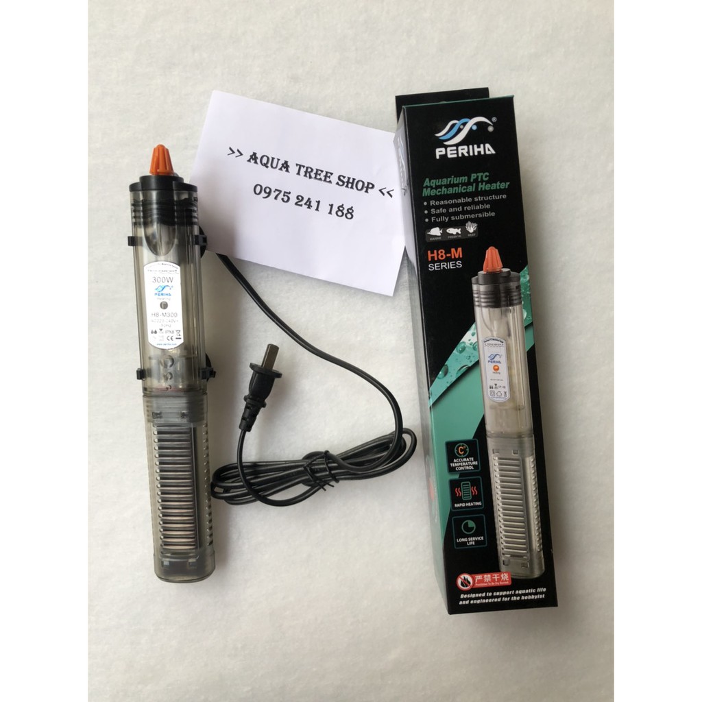(Hàng cao cấp) Máy sưởi bể cá chống cháy nổ cao cấp Periha H8-M50, H8-M100, H8-M200, H8-M300, H8-M500
