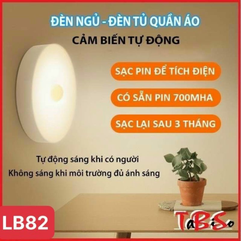 Đèn Ngủ Cảm Biến Chuyển Động Thông Minh, Gắn Hành Lang, Tủ, Nhà Vệ Sinh