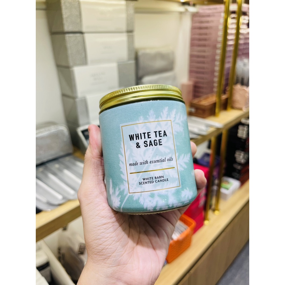 [ BILL US ] NẾN THƠM 1 BẤC BATH &amp; BODY WORK CANDLE WITH NATURAL ESSENTIAL OILS