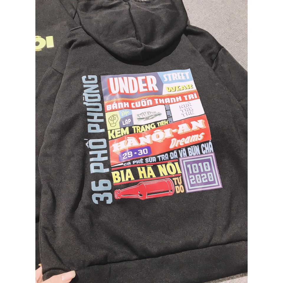 Áo Hoodie Hà Nội Nam Nữ Unisex Áo Sweater Nỉ Cao Cấp | BigBuy360 - bigbuy360.vn