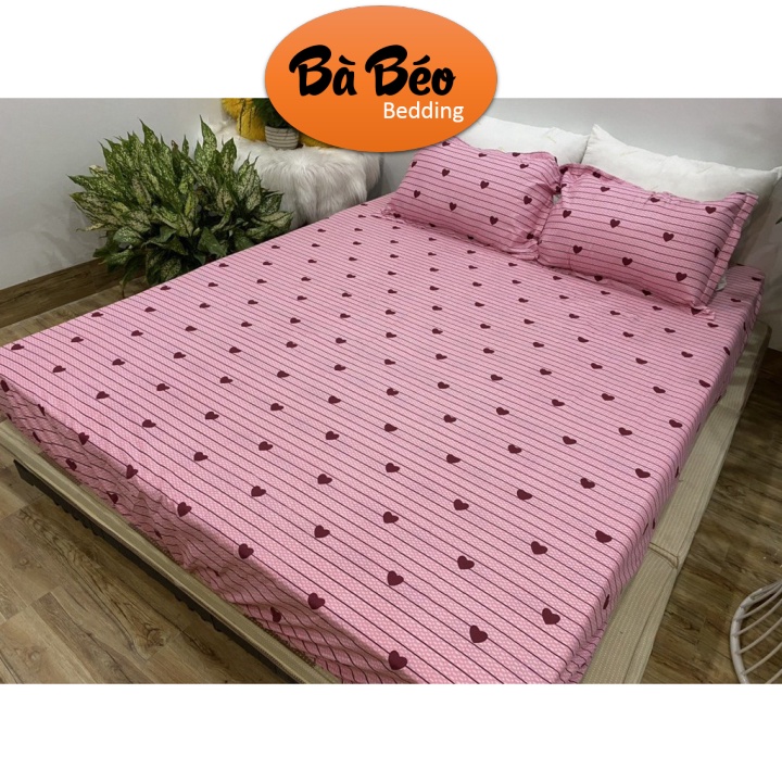 Bộ 3 món Ga gối, ga bọc nệm mẫu Bơ Xanh, drap giường giá rẻ kích thước m2/m6/m8/2m2 chất Poly cotton - Ga bo c