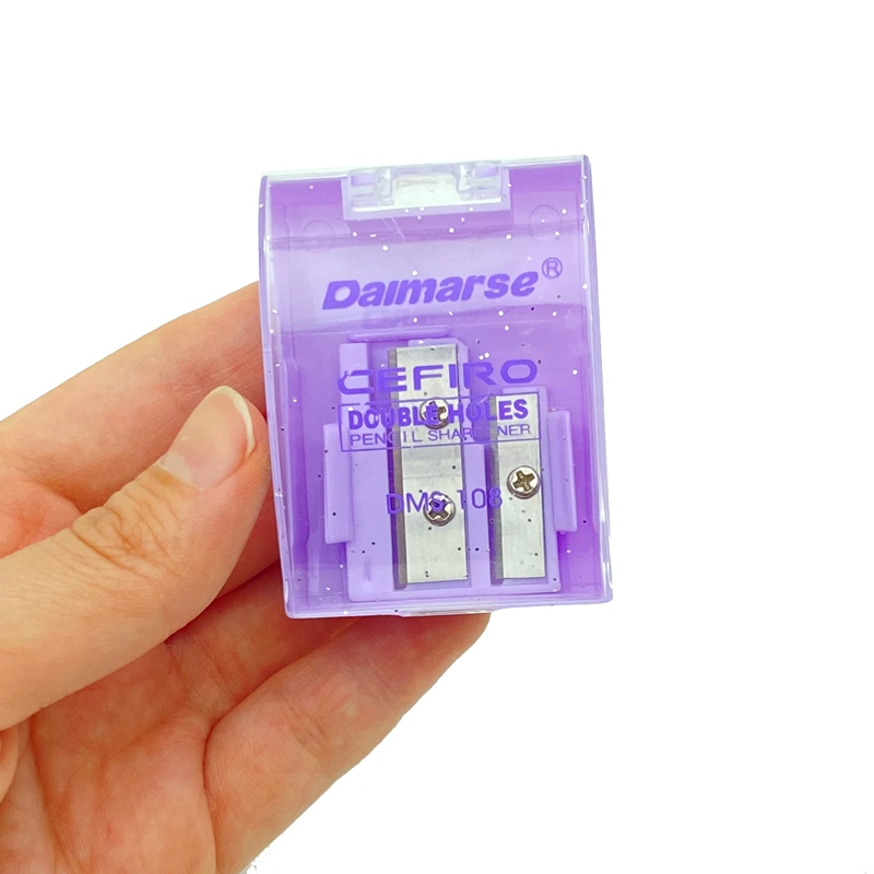 Chuốt Bút Chì 2 Lỗ Daimarse DMS-108 - Mẫu 2 - Màu Tím