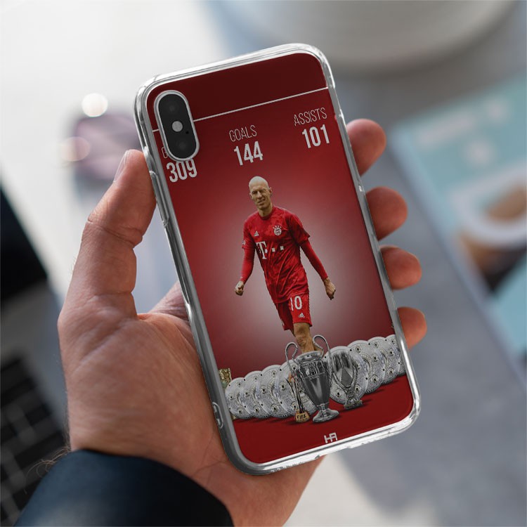 Ốp Lưng cậu thủ Robben ốp điện thoại Robben và những chiếc cup từ Iphone 5 đến iphone 12 promax FOO20210020
