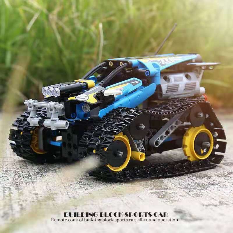 □Yuxing Mowang Theo dõi Stunt Xe ô tô tốc độ cao Điều khiển từ xa Xe ô tô Lập trình điện thoại di động Lắp ráp Đồ chơi k
