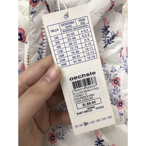 Áo phao nhẹ xuất hãng cho bé