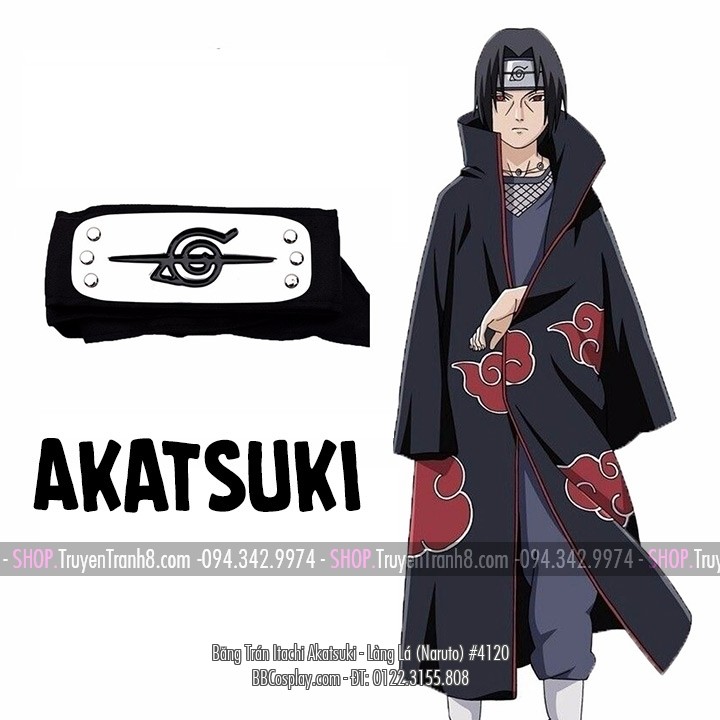 Băng Trán Itachi Akatsuki - Làng Lá - Naruto