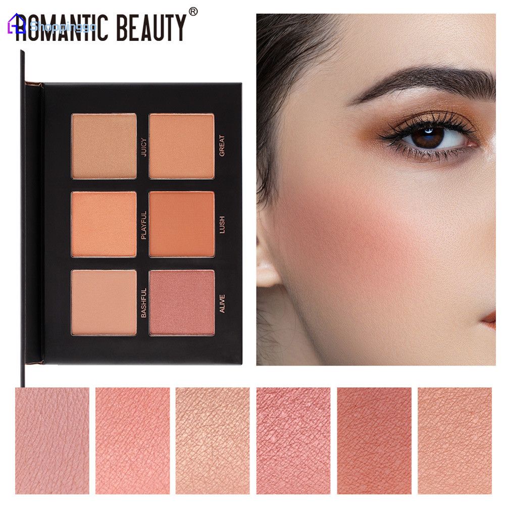 Bảng phấn má hồng 6 màu lãng mạn lâu trôi làm sáng da
 | BigBuy360 - bigbuy360.vn
