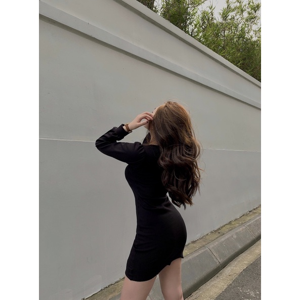 VÁY BODY TAY PHỒNG DÀI TAY