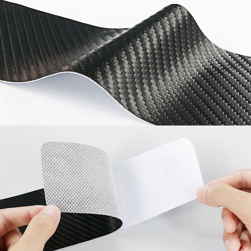 Set 4 Miếng Dán Cửa Xe Hơi Họa Tiết Sợi Carbon Cho KIA KN K7 K3 Sportage Picanto