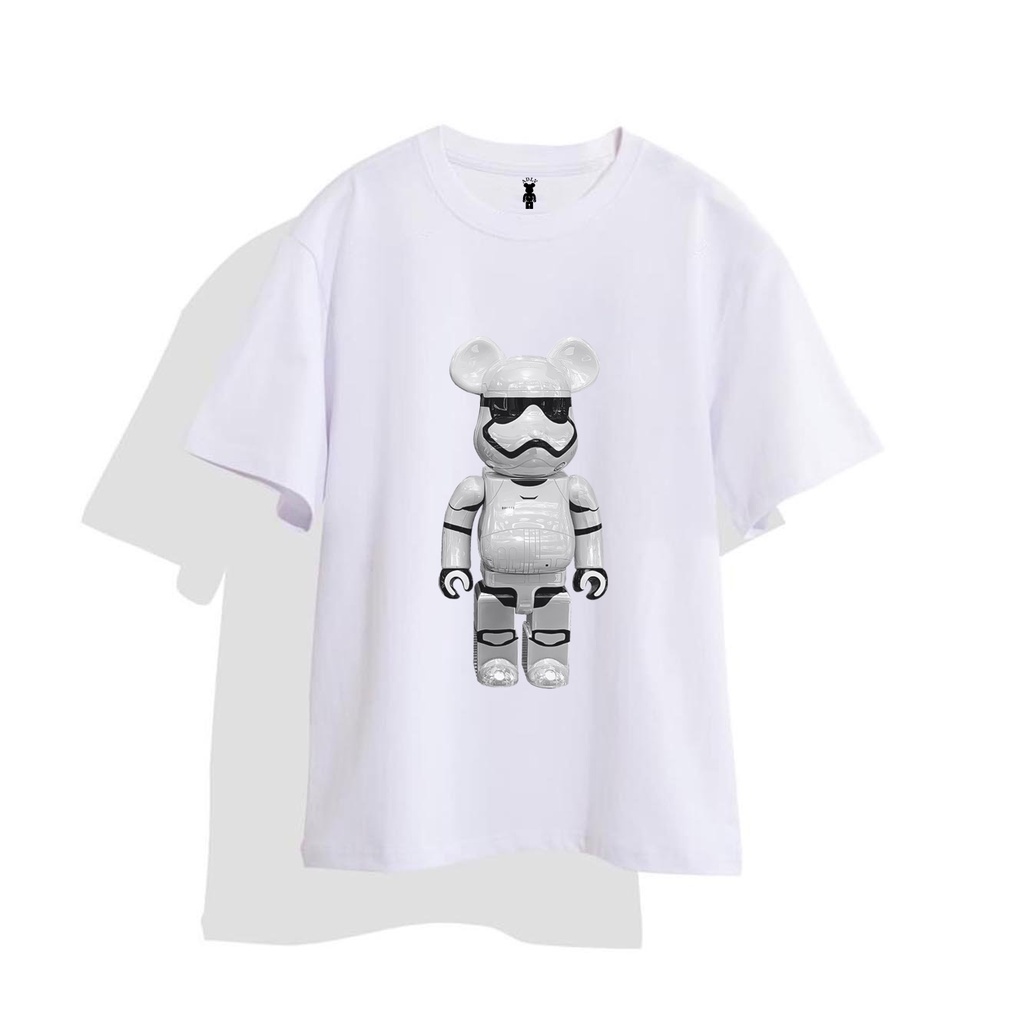 HOT Áo thun nam nữ tay lỡ cổ tròn UNISEX - form rộng in hình robot chuột, 100% chất COTTON xịn mềm mịn thoáng mát_K054