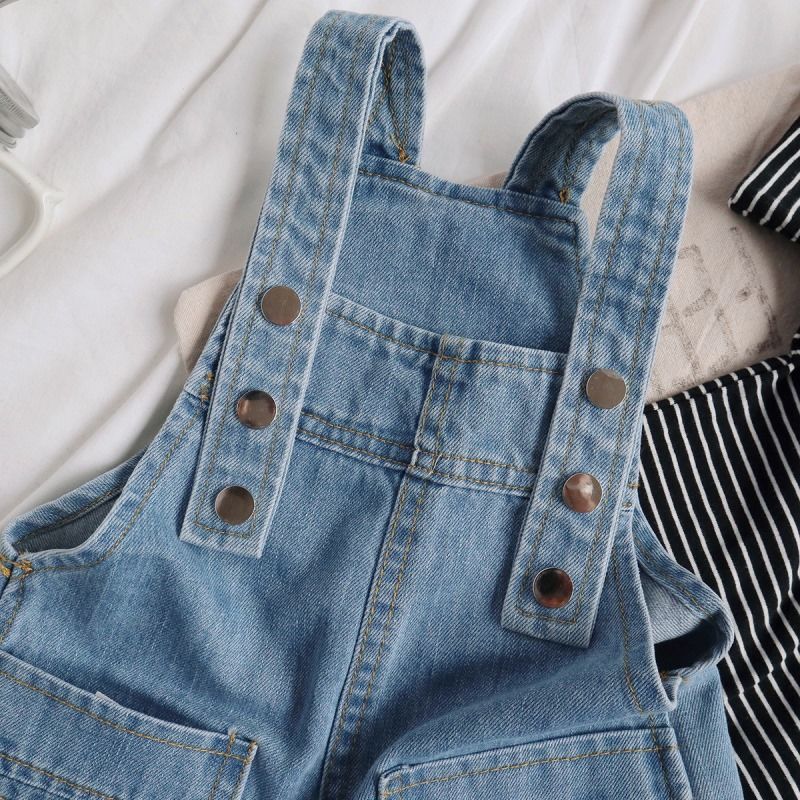 Quần Yếm Denim Thời Trang Xuân Hè Hàn Quốc 2020 Dành Cho Bé