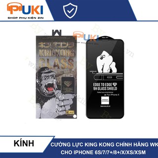 [ Rẻ Vô Địch ] Kính Cường Lực KingKong Chính Hãng Full Màn IPhone 6,6 Plus, 6s, 6s Plus, 7,7 Plus,8,8 Plus,X, XSmax