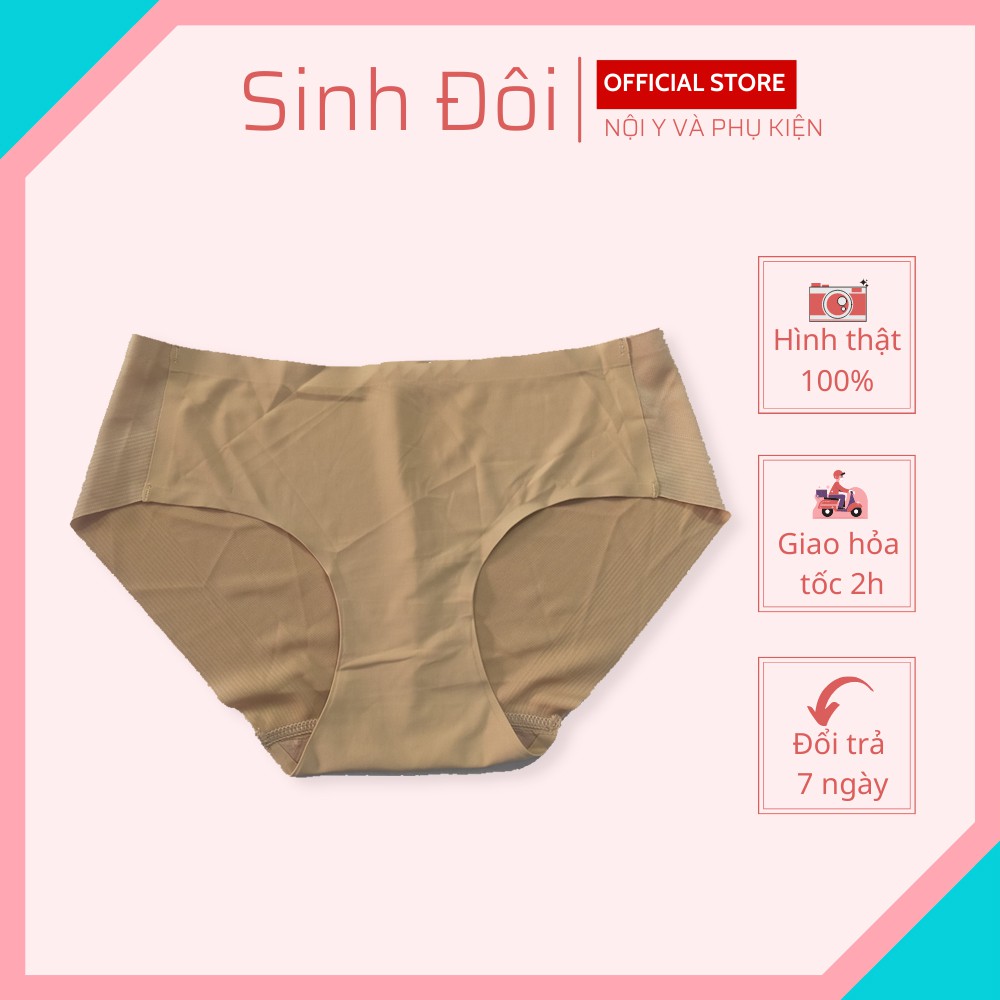 Quần lót nữ thun lạnh trơn cao cấp Thịnh Phát 3315 chất mềm mịn thoáng mát không lộ đường may size dưới 60kg