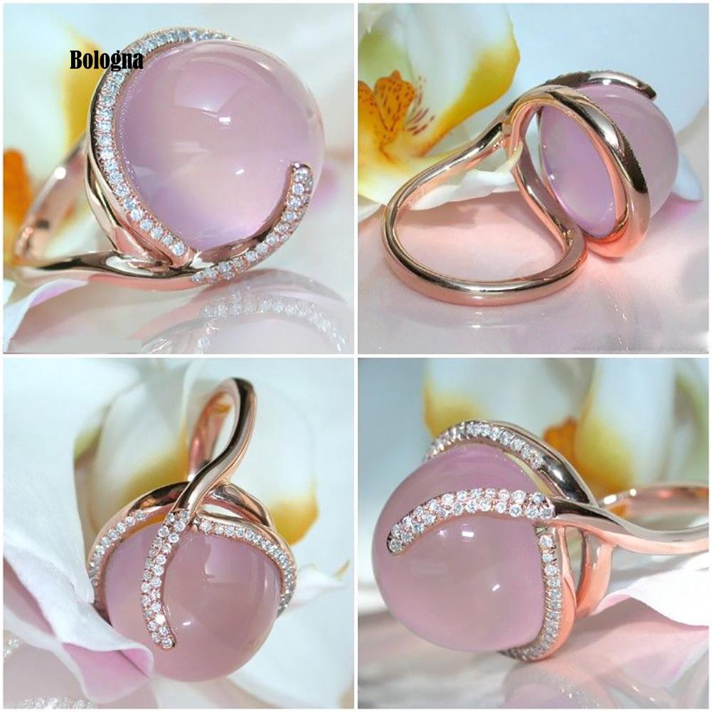 ♠Nhẫn HợP Kim ĐíNh Đá MặT Trăng Xinh XắN