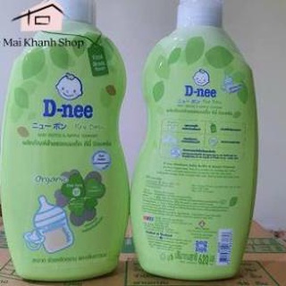 Nước Rửa Bình Sữa Dnee Dạng Chai 620ml Mẫu Mới