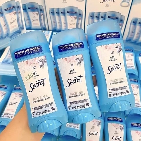 Lăn khử mùi sáp Secret pH Balanced Powder Fresh Invisible Solid 59g