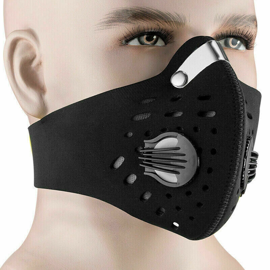 Unisex Adults Cycling Dust Mouth-mask 3 Layers Breathable Anti-dust Anti-haze Reusable Bike Mask