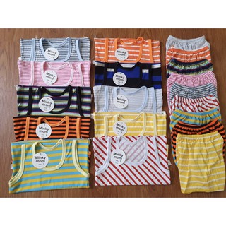 Bộ thun ba lỗ Minky Mom cotton 4c
