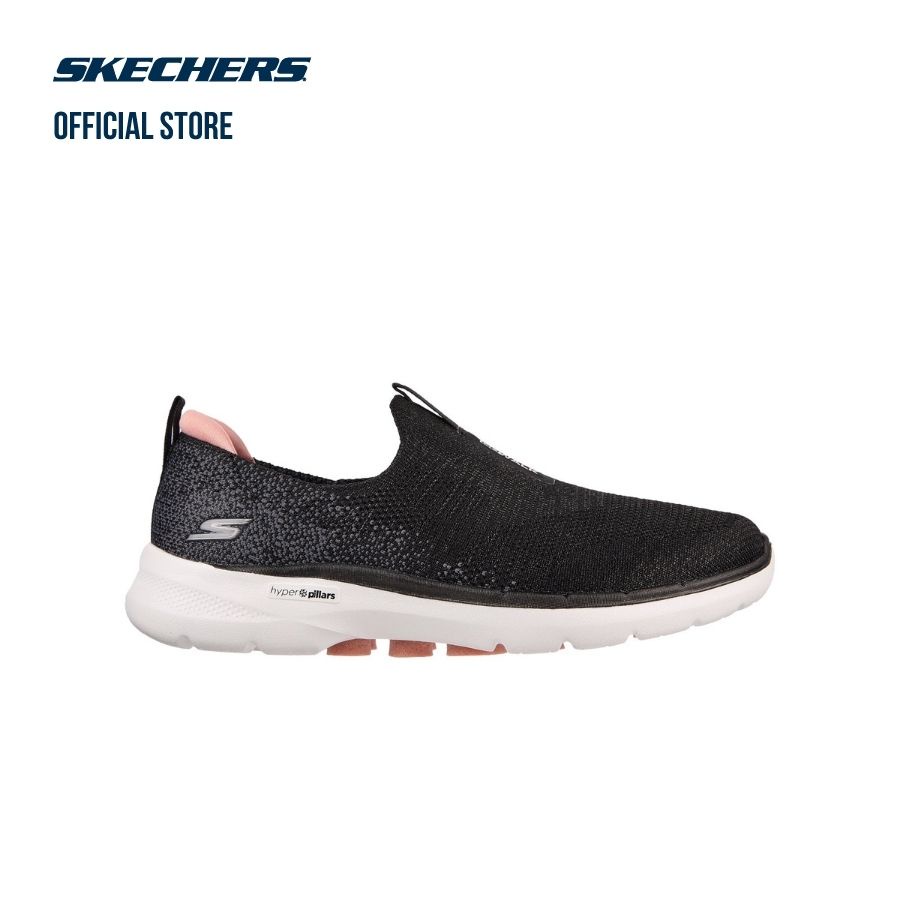 Giày đi bộ nữ Skechers Go Walk 6 - Glimmering - 124502-BKPK