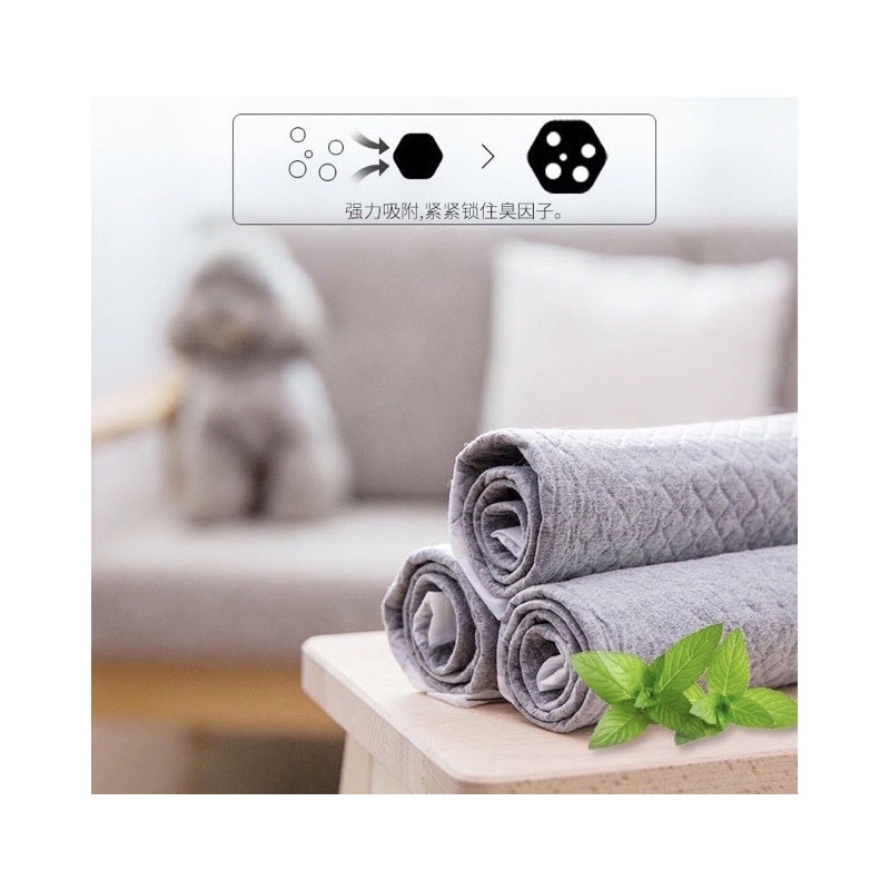 Cả Bịch Tấm Lót Than hoạt tính Dono cho Chó Mèo size S-100miếng,M-50miếng