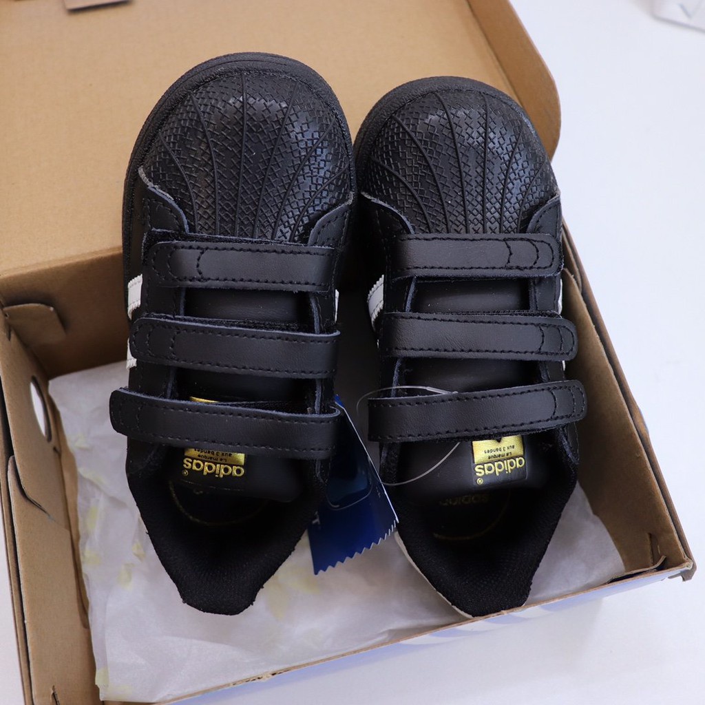 Tênis Infantil Adidas De Couro Com Sola Azul Respirável De Alta Qualidade