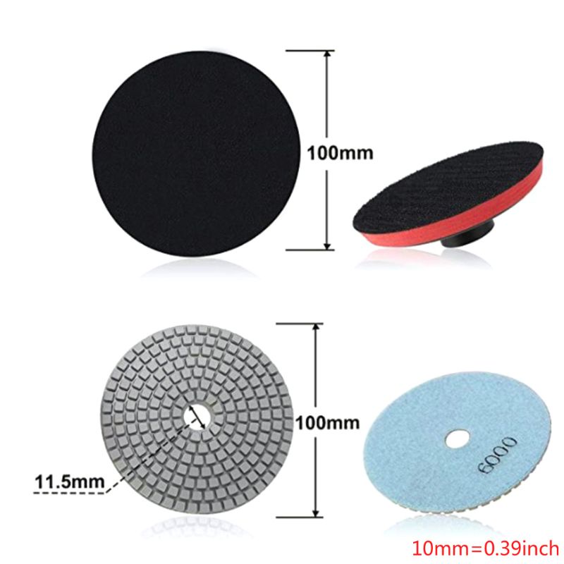 Đĩa Mài Đánh Bóng Kim Cương 4 inch Chuyên Dụng