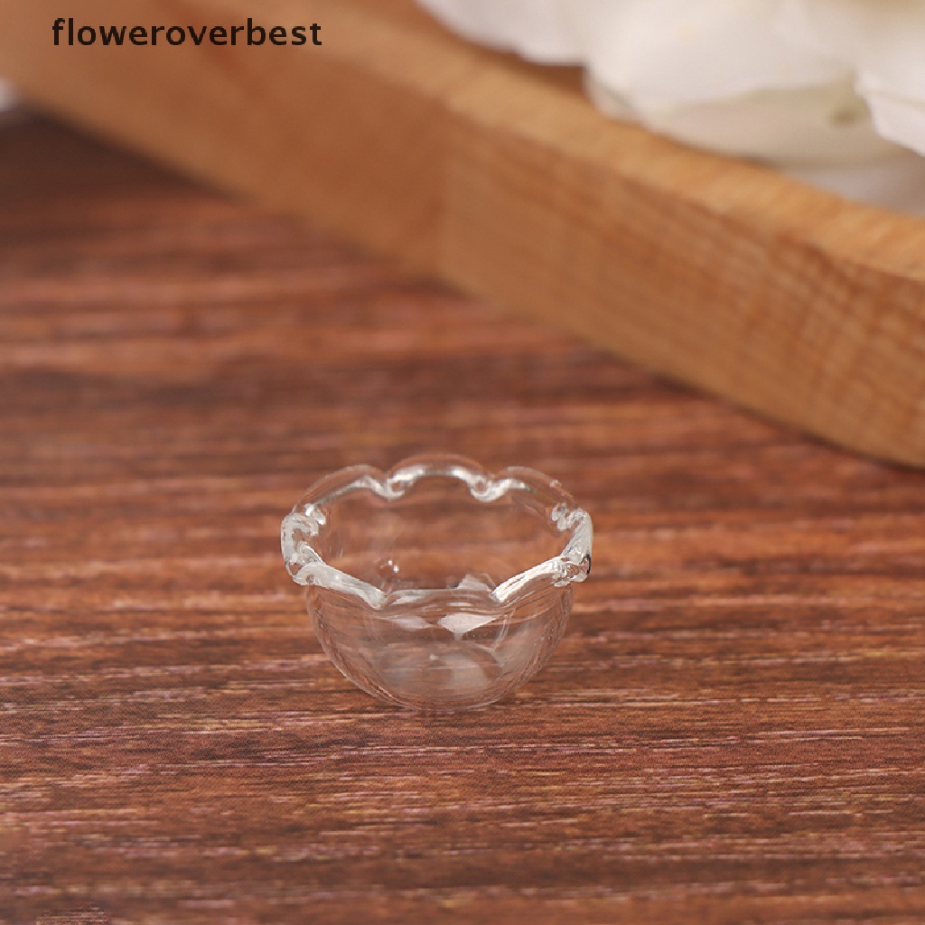 BEST 1PCS 1:12 Dollhouse Miniature Glass Bowl Kitchen Furniture Accessories Toys .