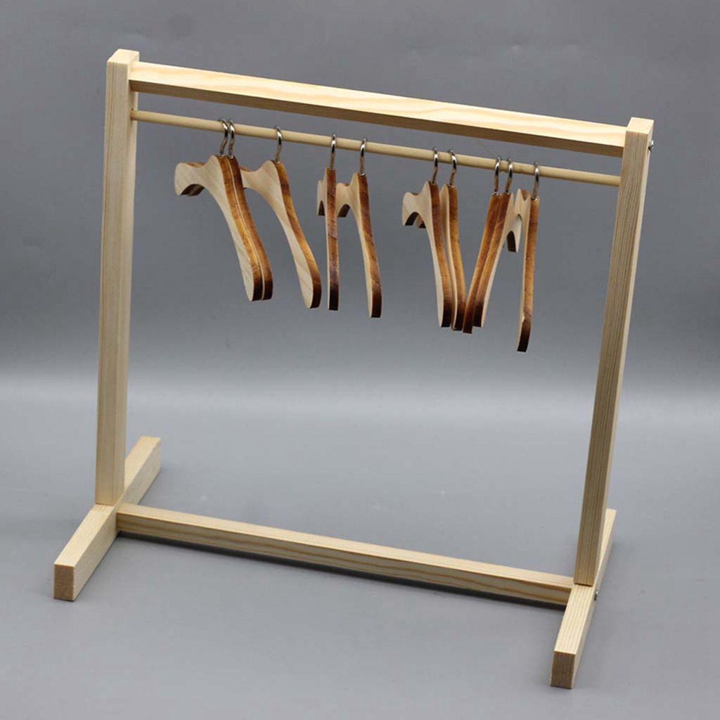 Móc Treo Quần Áo Bằng Gỗ Giá Đỡ