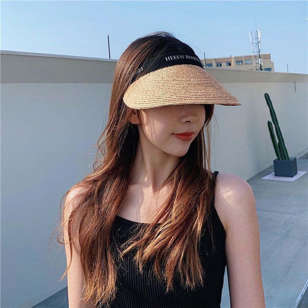 Nón Tai Bèo Vành Rộng Chống Nắng Thiết Kế Đục Lỗ Thời Trang Đi Biển Cho Nữ