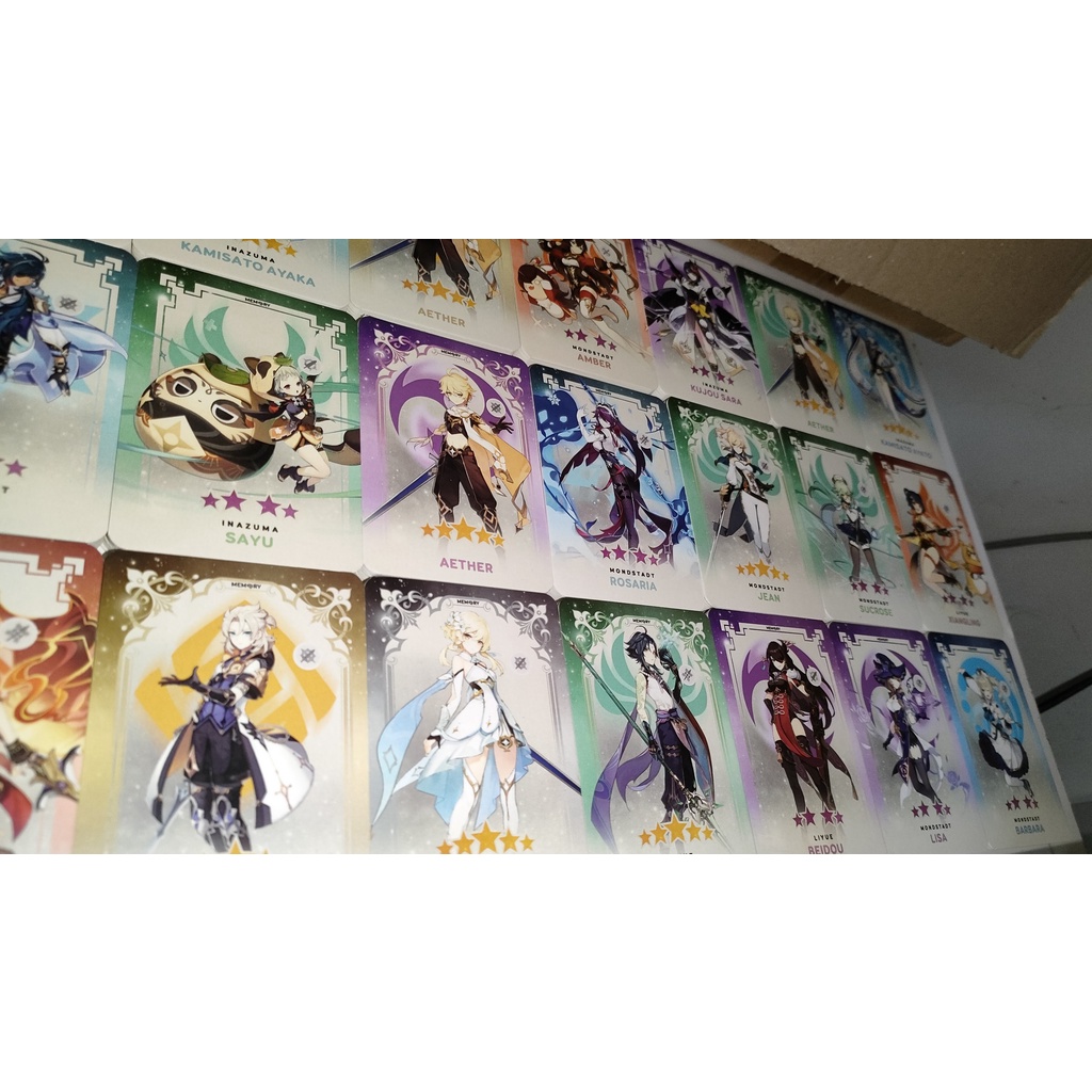 GENSHIN IMPACT | CARD BO GÓC Nhân Vật Genshin Impact | SKY LABELS