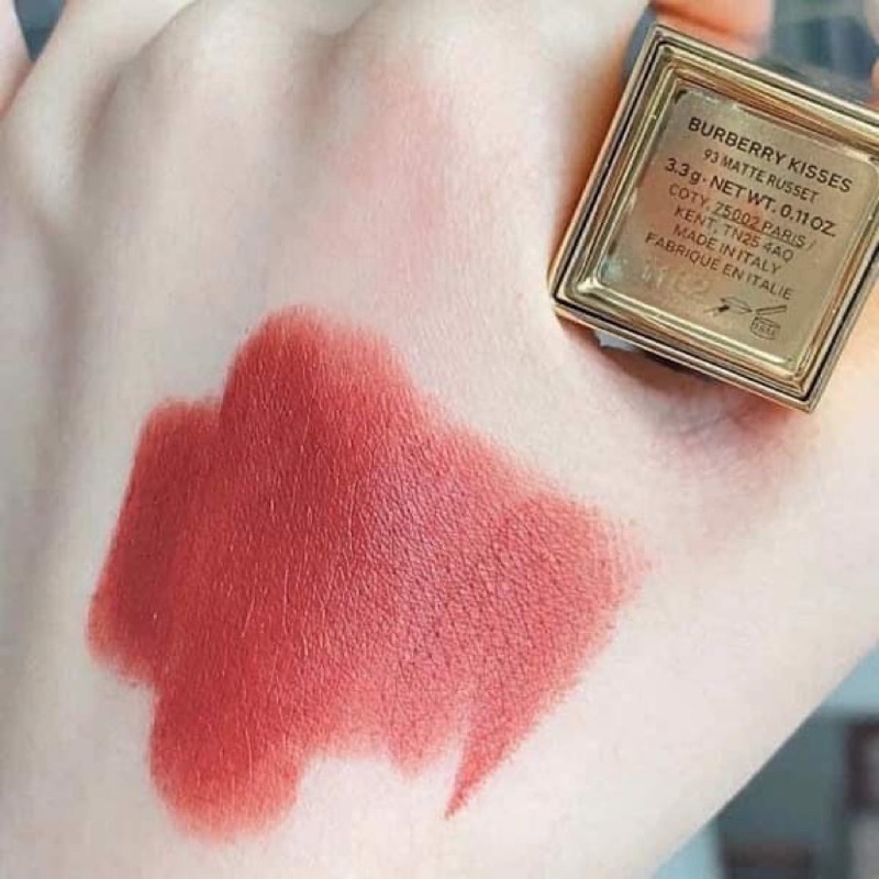 Son Burberry Kisses Matte màu 93 Russet đỏ hồng nâu