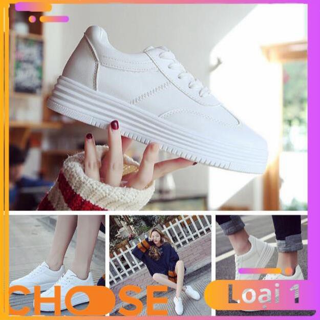 [Bản Mới Nhất] Giày Thể Thao Nữ Sneaker Màu Trắng Choose Tăng Chiều Cao Cho Học Sinh GK9K2