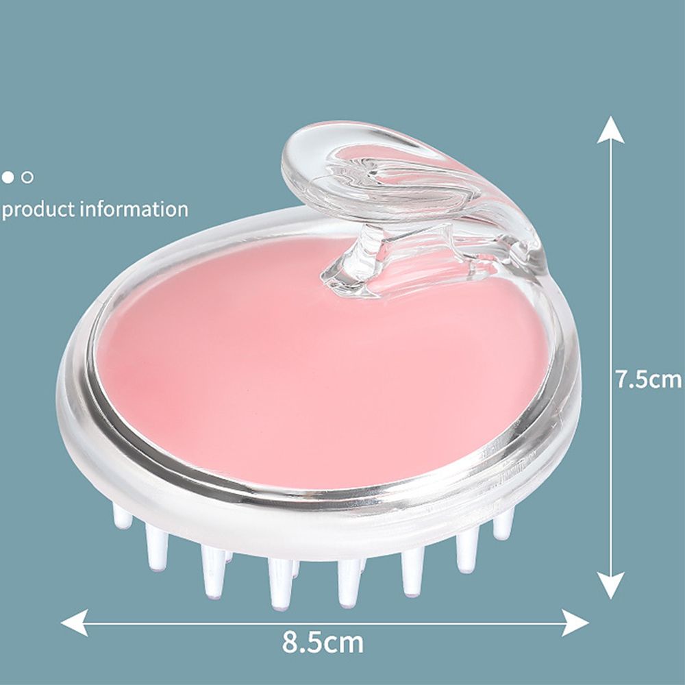 [Hàng mới về] Lược gội đầu mát xa da đầu chăm sóc tóc nhỏ gọn bằng silicon mềm sử dụng khô và ướt nhiều màu tùy chọn