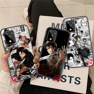 Ốp Điện Thoại Dẻo Họa Tiết Hoạt Hình Attack on Titan Cho Samsung A10 A10S A20 A30 A20S A20S A30S A40 A40S A50 A50S 4GBY