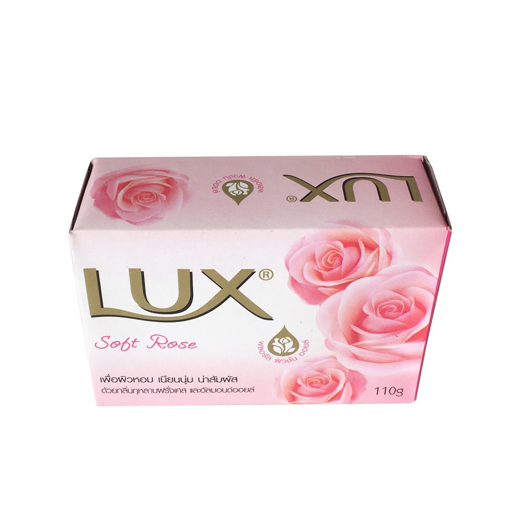 [HÀNG THÁI LAN 100%] Xà Bông Lux Soft Rose 110gr Thái Lan Màu Hồng