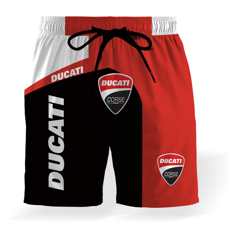Quần Short Thể Thao In Họa Tiết DUCATI 3D Thời Trang Đi Biển 2022 Cho Nam