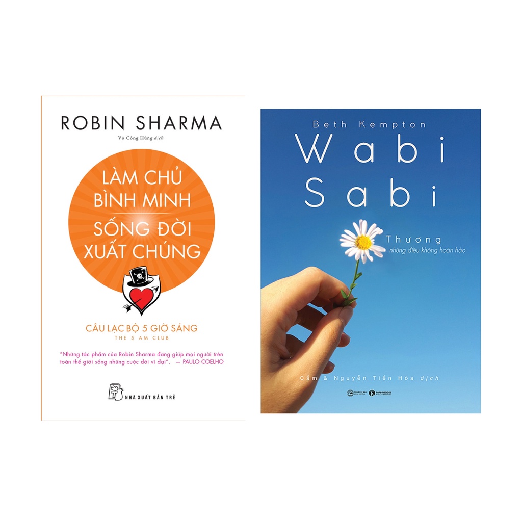 Sách Combo 2 cuốn: Làm Chủ Bình Minh Sống Đời Xuất Chúng + Wabisabi Thương Những Điều Không Hoàn Hảo