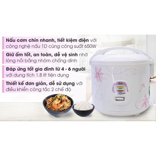 [FREESHIP❤️]Nồi cơm điện 1,8 lít[HÀNG CHÍNH HÃNG][GIẢM SỐC]