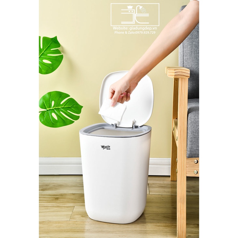 Thùng rác phòng khách - phòng tắm - nhà bếp - nhà vệ sinh - Loại TO - Nhựa cao cấp - ngăn vi khuẩn phát triển