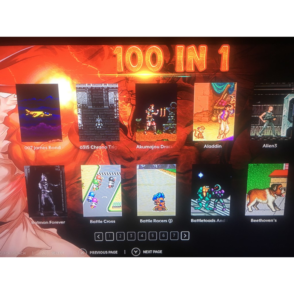 Máy chơi game 16 bit kết nối tivi qua cỏng HDMI có 100 game trong máy SFC-100