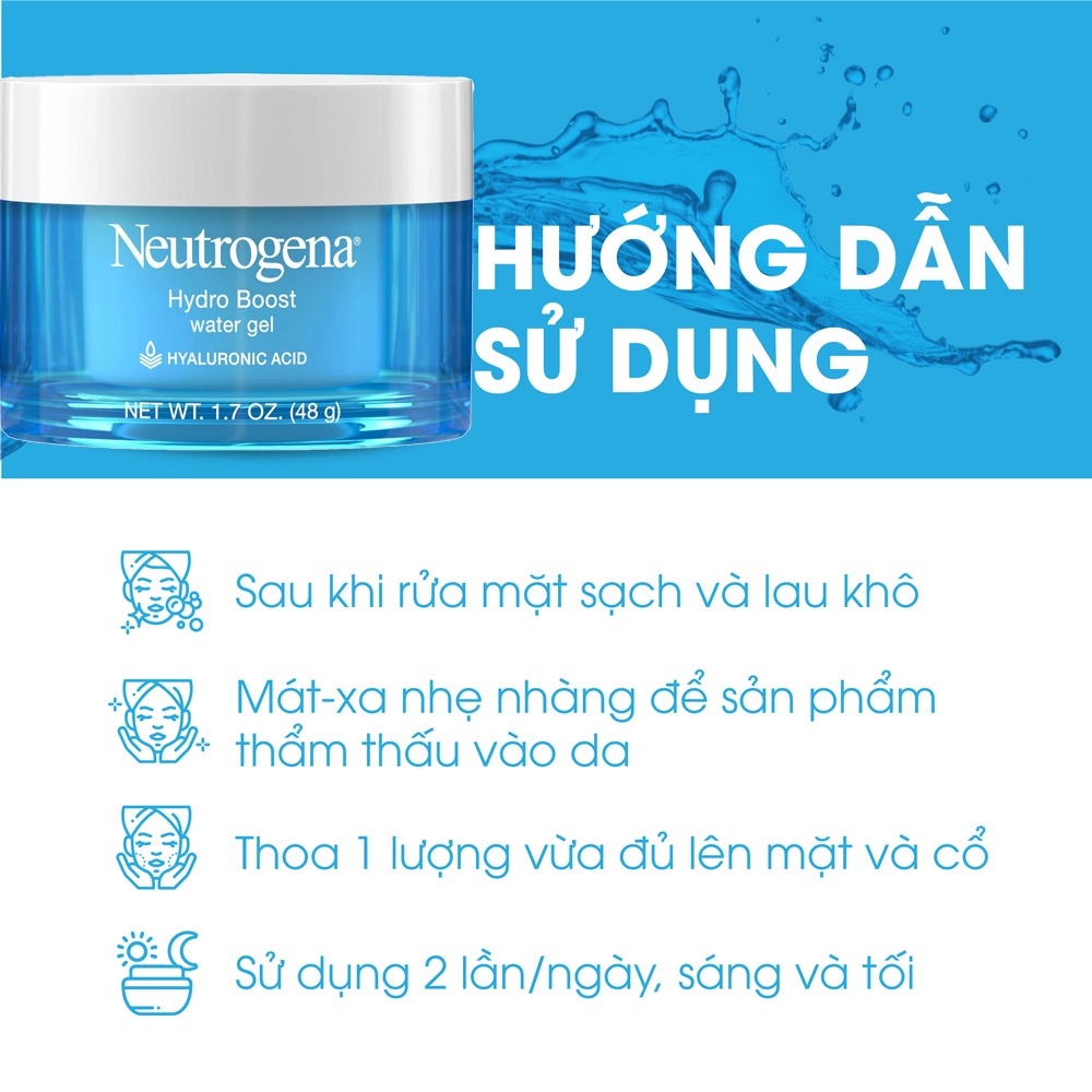 Kem Dưỡng Ẩm NEUTROGENA Hydro Boost Water Gel, NEUTROGENA Aqua Gel Dành Cho Da Dầu 48g
