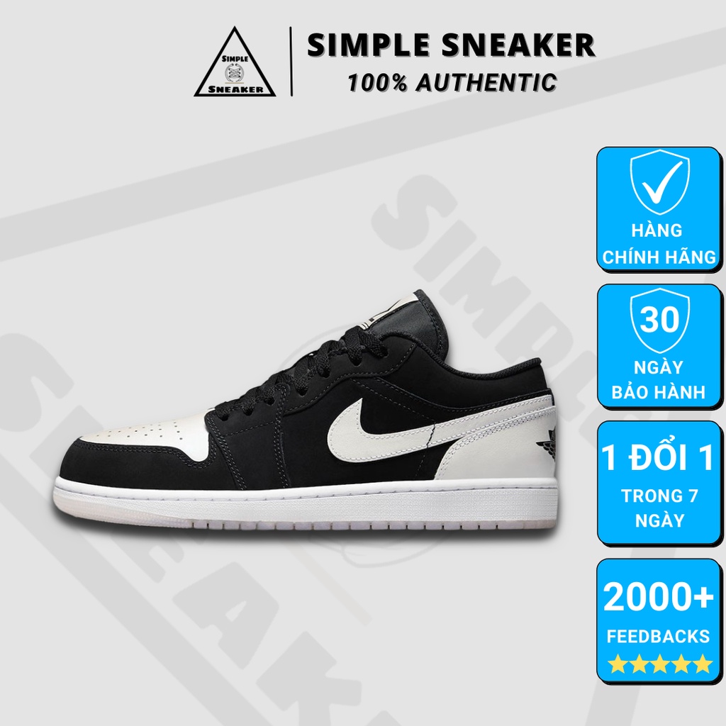 Giày Jordan 1 Low Diamond HÀNG CHÍNH HÃNG Nike Air Jordan 1 Diamond [DH6931-001] - Giày Jordan Cổ Thấp- Simple Sneaker