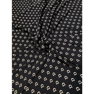 lụa satin chữ d 2 màu nâu và đen